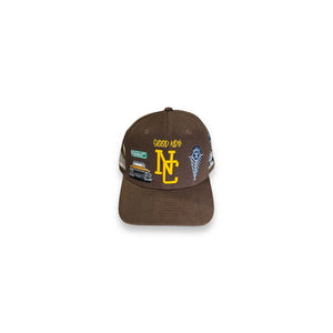 The NC Rooted Snapback (Brown/Gold)
