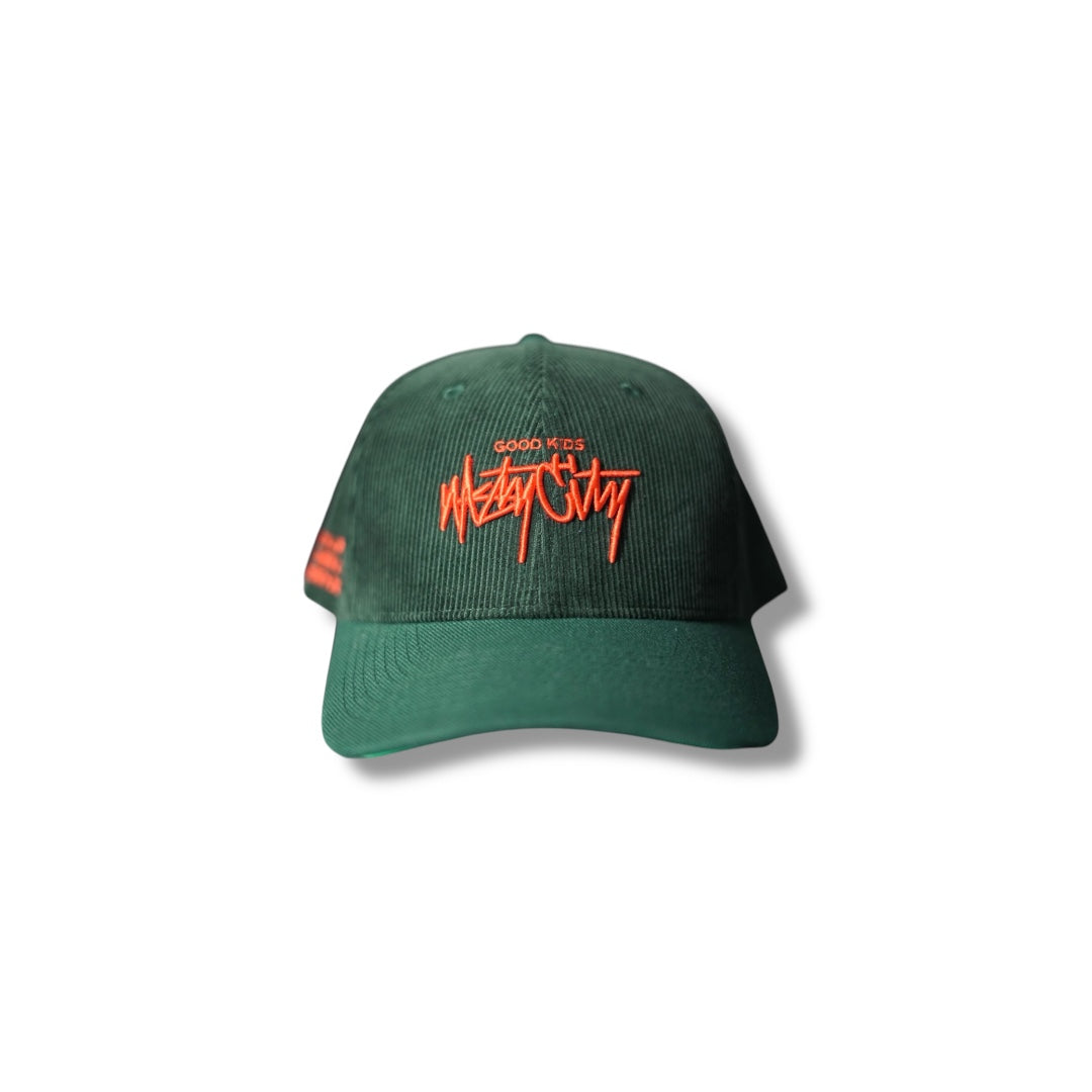 Signature Energy Don't Lie Corduroy Snapback (Green/Orange)