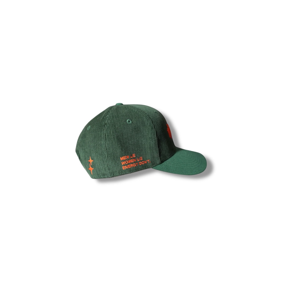 Signature Energy Don't Lie Corduroy Snapback (Green/Orange)