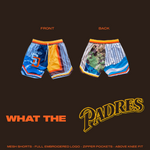 Load image into Gallery viewer, KIDS &quot;WHAT THE PADRES?!&quot; Mesh Shorts
