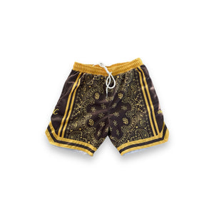 KIDS DAYGO FAITHFUL Mesh Shorts (Brown/Gold)